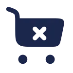 Cart Cross SVG Icon